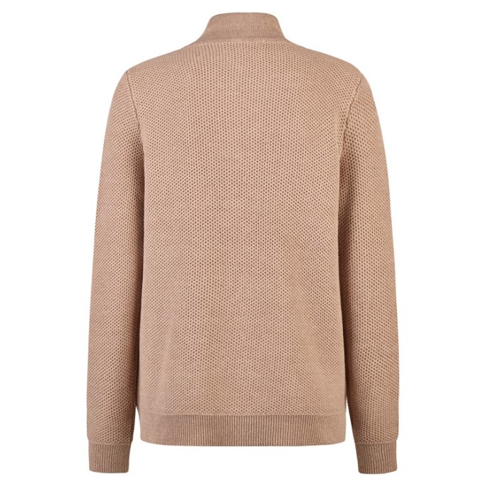 Barbara Lebek vest turtle rits Camel